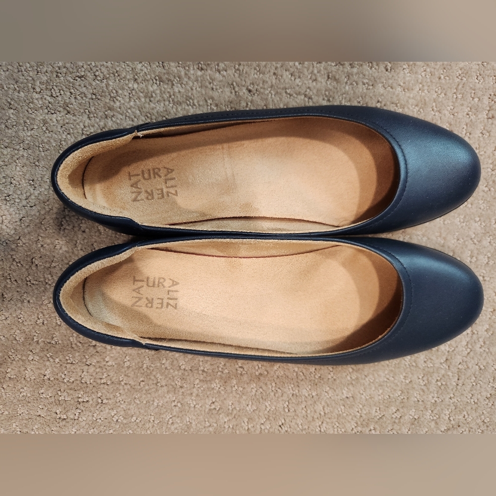 Naturalizer Blue Leather Ballet Flat